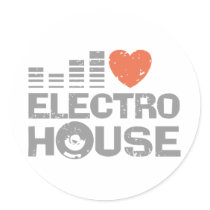 Electro House Sticker