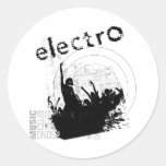 Electro Round Sticker