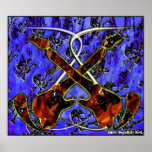 Electro Static Death Metal Poster