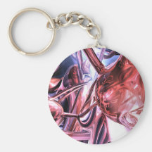 Electromagnetic Abstract Keychain