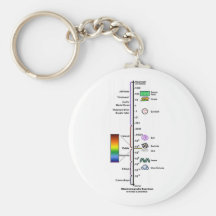 Electromagnetic Spectrum Key Chain