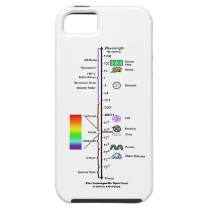 Electromagnetic Spectrum (Wavelengths Comparison) iPhone 5 Cover