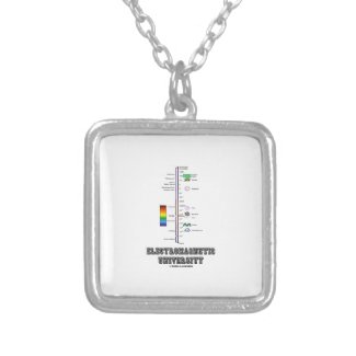 Electromagnetic University (Electromag. Spectrum) Personalized Necklace