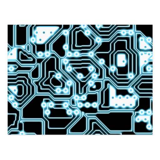 ElecTRON - Blue / Black Post Card