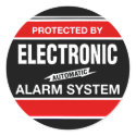 Electronic Alarm System stickers