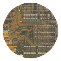 electronic circuit board round stickers