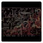 electronic circuit board wall clocks