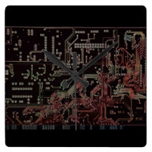 electronic circuit board wall clocks