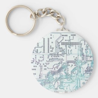 electronic circuit key chain