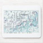 electronic circuit mouse pad