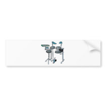 electronic drum set bumper stickers