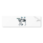 electronic drum set bumper stickers