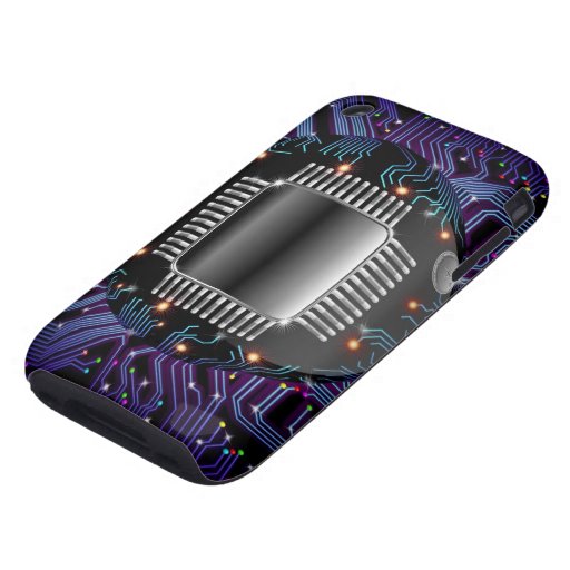 Electronic Motherboard Circuit iPhone Cases iPhone 3 Tough Case