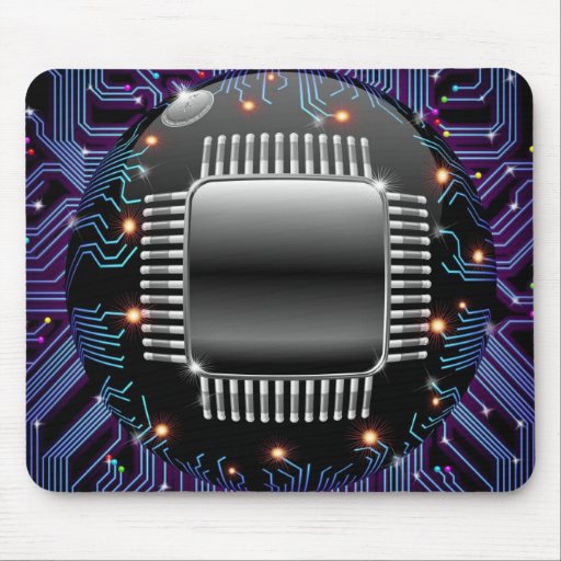 Electronic Motherboard Circuit Mousepad