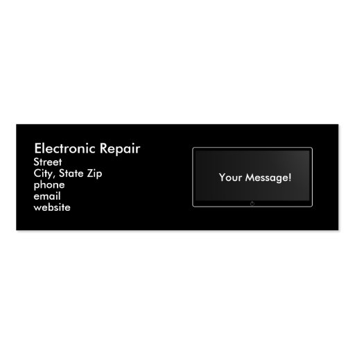 Electronic Repair Business Card Templates (front side)