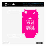 [Two hearts] try to relax and love phoebe sutton  Electronics Skins Samsung Galaxy S Decal