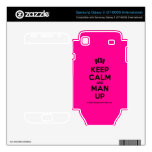 [Feet] keep calm and man up  Electronics Skins Samsung Galaxy S Decal