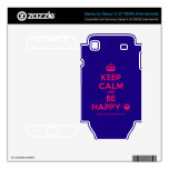 [Crown] keep calm and be happy [Smile]  Electronics Skins Samsung Galaxy S Decal