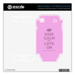 [Two hearts] keep calm and love on  Electronics Skins Samsung Galaxy S Decal