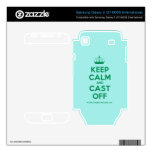 [Knitting crown] keep calm and cast off  Electronics Skins Samsung Galaxy S Decal