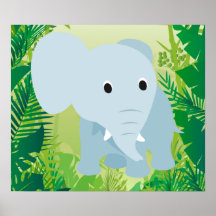Elefante lindo del bebé impresiones