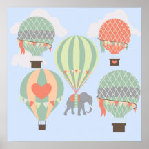 Elefante lindo que monta el levantamiento de los g posters