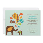elefun birthday personalized invites