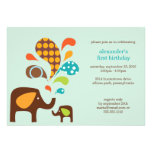 elefun birthday personalized invites