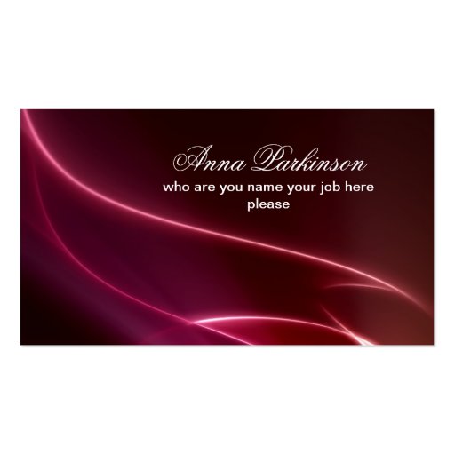 elegance business card (front side)