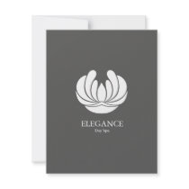 ELEGANCE FLOWER DESIGN SPA WELLNESS invitations