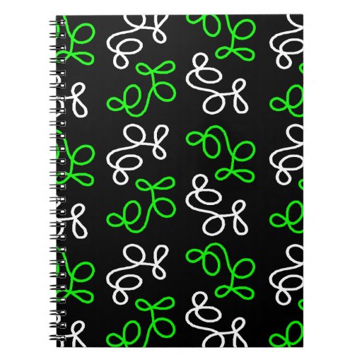 Elegance green spiral notebook Zazzle
