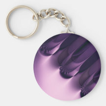 Elegance I · Fractal Art · Purple Key Chains