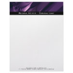 Elegance I · Fractal Art · Purple Letterhead