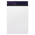 Elegance II · Fractal Art · Purple &amp; Black Stationery Paper