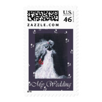 Elegance wedding postage stamp
