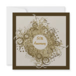 Elegance Wreath Golden Anniversary Party Invitatio invitations