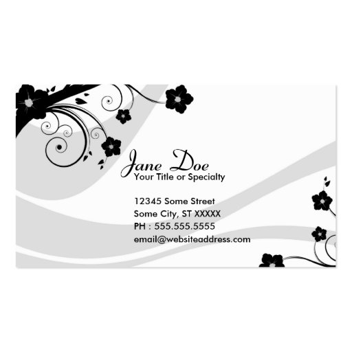 eleganceEssentials Business Card (front side)