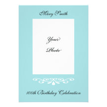 Elegant 100th Birthday Photo Invitation