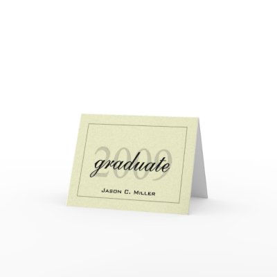 Elegant 2009 Graduation Announcement Card by class_of_store