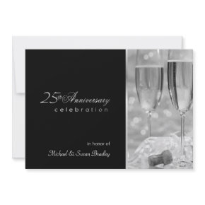 Elegant 25th Anniversary Party Invitation invitation