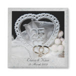 Elegant 25th Wedding Anniversary Magnet