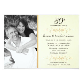 30 year wedding anniversary invitations