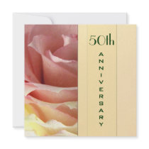 Elegant 50th Anniversary Invitation