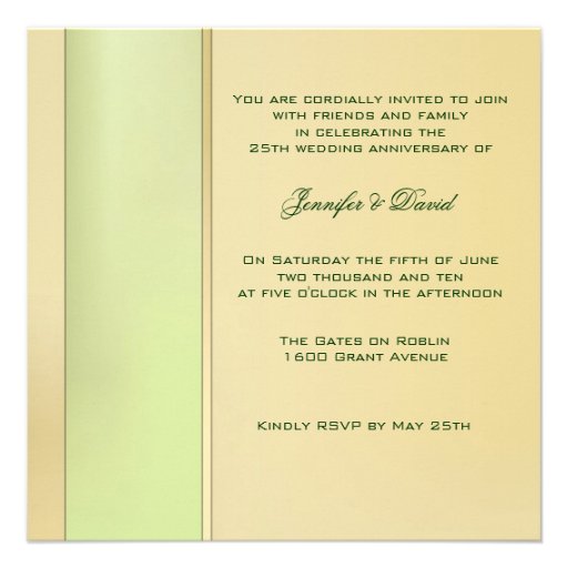 Elegant 50th Anniversary Invitation