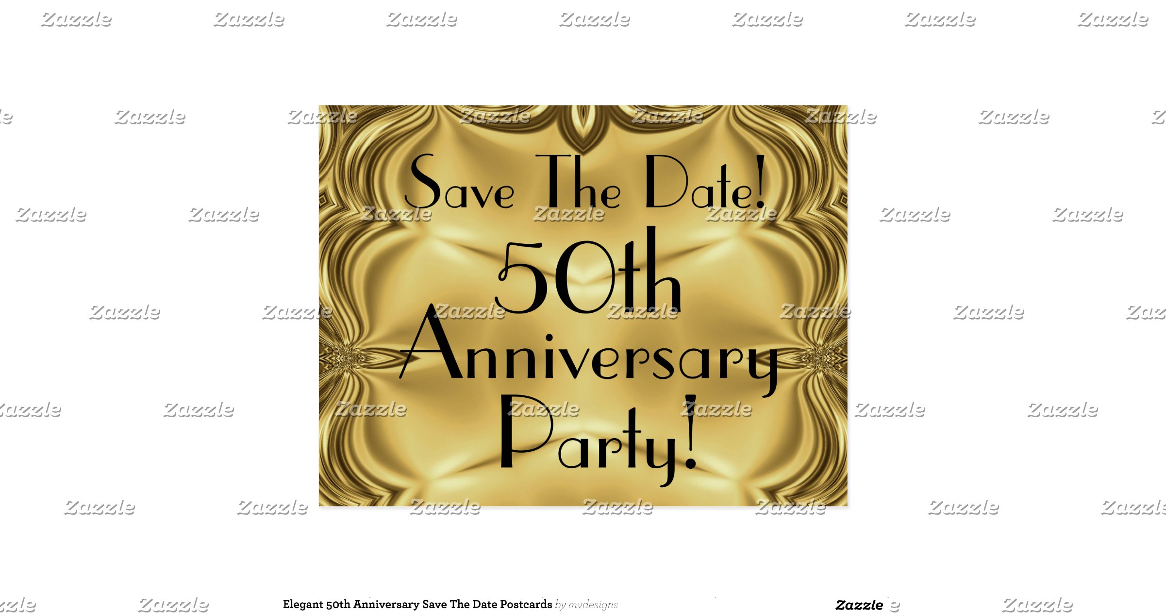 elegant 50th anniversary save the date postcards elegant save the date