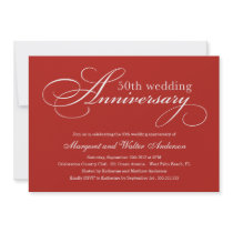 ELEGANT 50TH | WEDDING ANNIVERSARY INVITATION