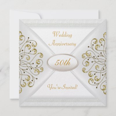 large 50th wedding anniversary border 