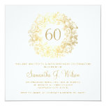 Elegant 60th Birthday Vintage Roses Gold Card