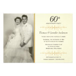 Elegant 60th Wedding Anniversary Party Invitations invitations