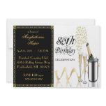 Elegant 80th Birthday Party Invitation